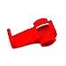MUYI 100pcs Quick Splice Electrical Connectors IDC 0.5-1.0mm² Red Double Run or Tap 22-18 AWG (Tap), 18-14 AWG (Run) Solderless Wire Connector