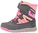Merrell Kids' Unisex M-Snow Crush Jr Wtrpf Snow Boot, Grey/Coral, 07.0 M US Toddler