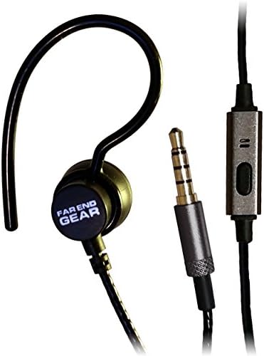 XDU Recon + Mic Single Stereo-to-Mono Earhook Earphone, Reinforced Cord