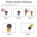 WAF Pack of 5 Sorted Kids Stamps Teachers Self-Inking Rubber Stamps Teacher Review Photosensitive Stamps for Education with 1 Bottle Ink