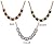 Real Spark Delicate Cut Gemstone Decorated Figaro Chain Luxury Princess Statement Chunky Necklace