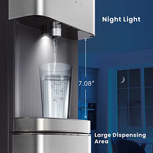 Comfee Ozone SelfCleaning Bottom Loading Water Cooler, Quick Cooling