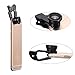 Ecandy 3 in 1 Clip-On 180 Degree Fisheye + Wide Angle + Macro Lens Camera Photo Kit for iPhone 6 6 Plus 5S,iPad Air,Samsung Galaxy S6 S5 S4 S3,BlackBerry,Sony Xperia,Moto and Other Smart Phones,Black