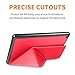 All-New Amazon Fire HD 8 Tablet Case, DTTO Slim-Fit Transformable Multi-Angle Stand Cover Case for Amazon Fire HD 8 (7th Generation, 2017 Released only) with Auto Sleep/Wake, Punch Red