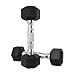 CAP Barbell Coated Hex Dumbbell Weights, Pair