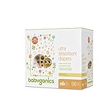 Babyganics Ultra Absorbent Diapers, NB, 96 Count