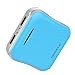 SINOELE Power Bank Compact Cell Phone Charger 10000mAh External Battery Dual Usb Universal for iPhone,iPad,Samsung (Blue)