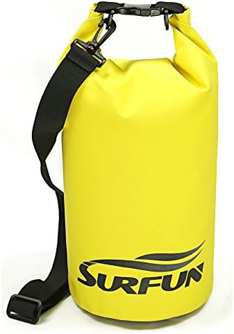 Surfun Waterproof Dry Bag Dry Sack with Shoulder Strap for Camping Kayaking Hiking Boating Rafting Swimming Fishing Snowboarding Backpacking and Floating