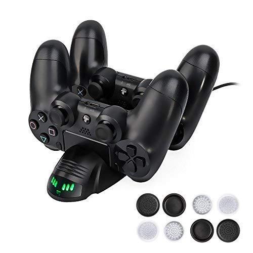Anewish Playstation 4 Charging Station PS4 Controller Charger LED Indicator Sony Playstation 4 PS4/PS4 Pro/PS4 Slim Controller PS4 Charging Dock