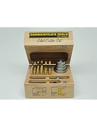 Sommerfeld Tres Wing cortador de ranura de 12 piezas, 1/2 Pulgadas Vástago