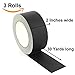Houseables Gaffer Tape 2 Inch, Gaffers Tapes, Black, 3 Pk, 30 Yds, Heavy Duty Cloth, Waterproof, for Backdrop, Film, Wire, Stage Theater, Production, Photography, Bookbinding, Spike, Cables, Floors