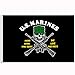 Black American USMC Flag U.S. Marines Corp Mess with The Best Die Like The Rest 3x5 Feet Polyester USA Decorative Custom Flag and Banner