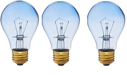Fluker's Reptile Incandescent Daylight Bulb for Pet Habitat, Blue Pack of 3 40-Watts