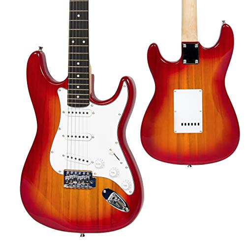 2 Sunburst+Electric+Accessories+Beginner+Starter