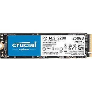 Crucial P2 250GB M.2 PCIe Gen3 NVMe Internal SSD – Up to 2400MB/s – CT250P2SSD8