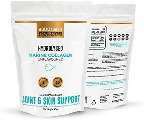 ★Pure Marine Collagen Peptides USE in HOT and Cold Drinks | Type 1 | 454g | 10g p/Serving