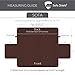 Sofa Shield Couch Slip Cover with Patented Strap, Cushion Protector, US Designed Reversible Stain and Dog Tear Resistant Slipcover, 70 inch Seat, Washable Covers for Dogs Pets, Burgundy Tan