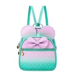 KL928 Girls Mini Backpack Bowknot Polka Dot Cute