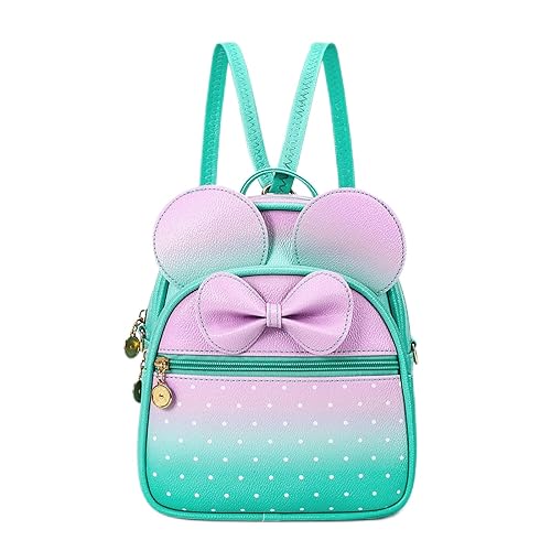 KL928 Girls Mini Backpack Bowknot Polka Dot Cute
