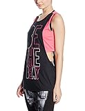 Zumba Womens Be The Beat Cutout Layered Tank, Back to black, X-Small