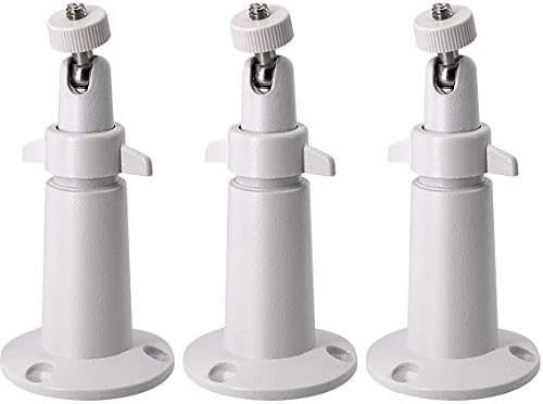 LINKPAL Arlo Mount/Arlo Pro Mount(3 Pack, Metal), Security Camera Metal Wall/Ceiling Mount, Adjustable Indoor/Outdoor Mount for Arlo, Arlo Pro, CCTV Camera and Other Compatible Models (White)