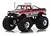 1975 Ford F-250 King Kong Monster Truck Red with White Stripes Kings of Crunch Series 1/64 Diecast Model Car by Greenlight 49010 C