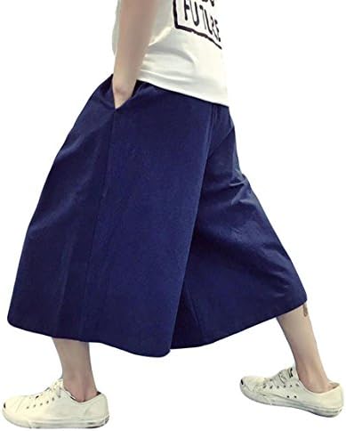 ニカ メンズ 安い 激安 プチプラ 高品質 サルエルパンツ 麻 ショートパンツ 短パン 夏 無地 パンツ レジャー おしゃれ ゆる 七分丈 薄手 涼やか