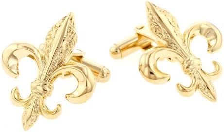 JJ WestonFleur de Lis Cufflinks. Made in The USA.