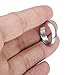 Besteel Womens Mens 5MM Stainless Steel Classic Plain Wedding Band Ring Polished Charm Size 8