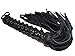 40 Premium Quality Genuine Leather Tails, Horse Whip with Long Handle Wrapped in Leather, Chain Designed Grip with 2 Turkhead Knots