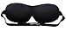 3D Sleep Mask & blindfold with Ear Plugs for Sleeping Deeper (Black)