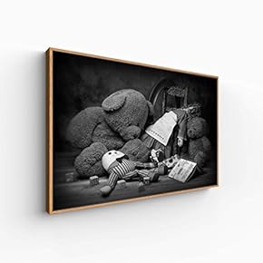 Canvas Wall Art for Living Room, Bedroom Black and White Article Framed Canvas Prints for Home Decoration Ready to Hang - 16x24 inches