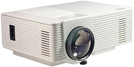 Video Projector, B2COOL 1600 Lumens HD LCD Mini Multimedia Projector Portable LED Projection Short focus effect Beamer Home Cinema 1920x1080P Support AV HDMI VGA USB TF