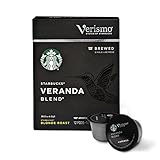 Starbucks Verismo Veranda Blend Brewed Coffee Single Serve Verismo Pods, Blonde Roast, 6 boxes of 12 (72 total Verismo pods)