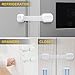Adoric Life 8 Pack Baby Proofing Locks-6 Pack Child Safety Locks for Cabinet, Drawer, Appliances, Toilet Seat and Fridge with Adjustable Latches, Plus 2 Pack Sliding Door Cupboard Locks for Free