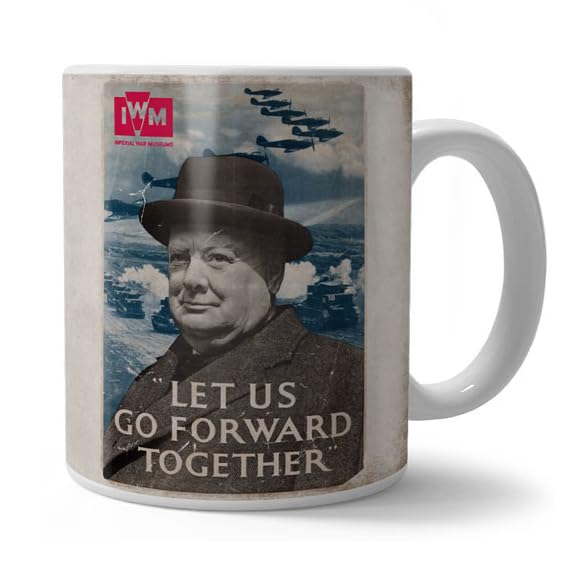 The Original Metal Sign (Official Imperial War Museum Churchill - Let Us Go Forward Together Mug