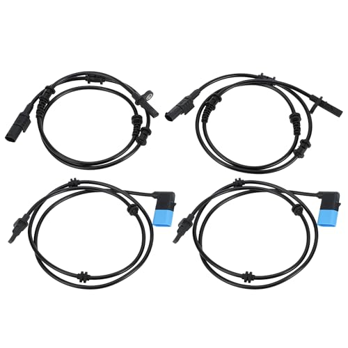 Photo 1 of Motoforti Front Rear Left Right ABS Sensor, Wheel Speed Sensor, for Mercedes-Benz CLA45 for AMG CLA250 2014-2018, Plastic, No.2465402510/2469059402, Black, 4pcs