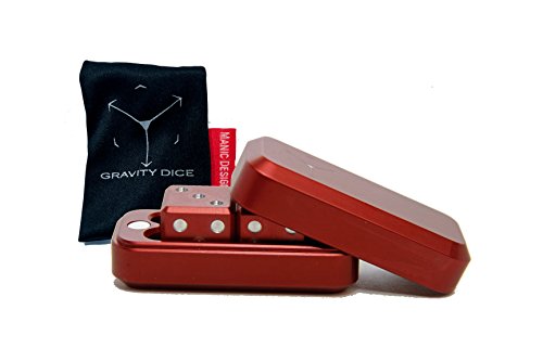 2 Gravity Dice With Case &amp; Carry Bag (Red)