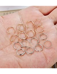 Jstyle 28-32 piezas 20G Nariz Anillos Hoop Acero Inoxidable Nariz Anillo Studs Piercing Hoop Tragus Cartílago Helix Ear Piercing Jewelry