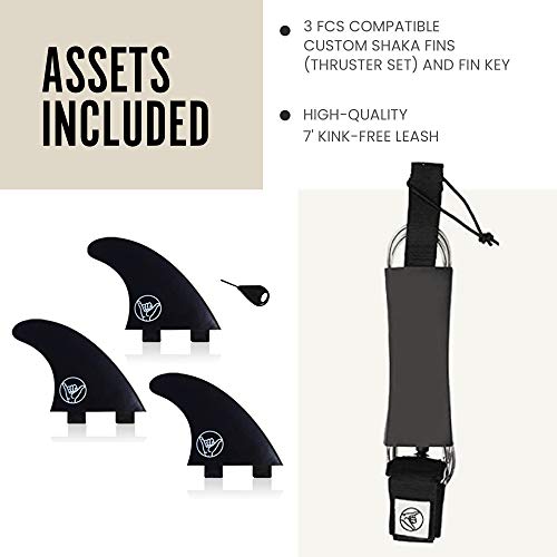 South Bay Board Co. Premium Surfboard for Beginners WaxFree Soft