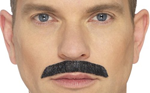 Adult Mens Fancy Party Iconic Rock Star Moustache One Size Black