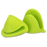 CETHIAS Oven Mini Mitts 1 Pair (2pcs), Heat Resistant Anti-scald Gloves for C...