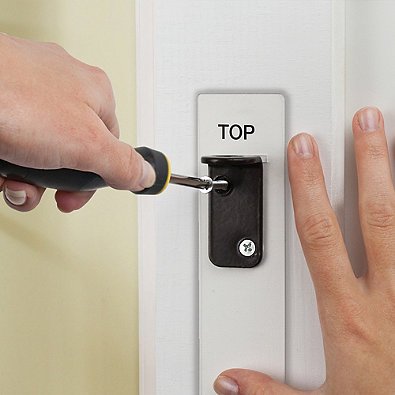 homesafe rustic home top of stairs gate in dark wood