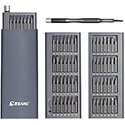 EZARC Precision Screwdriver Set, 57 in 1 Magnetic Driver Bit, Pocket Screwdriver Tool with Aluminum Case Repair Kit for Electronics, Smartphone, Watch, Tablet, PC, MacBook