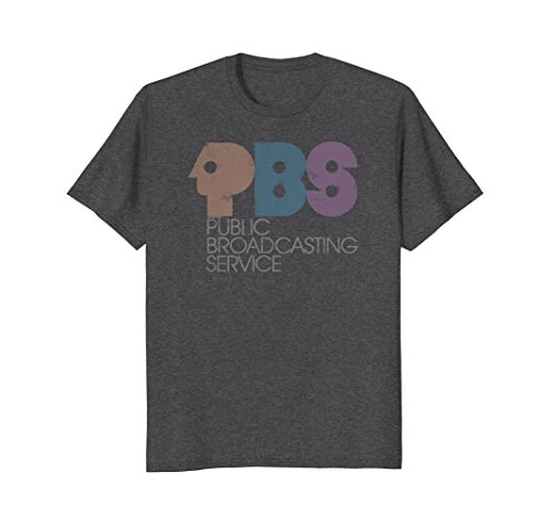 Mens pbs vintage logo faded medium dark heather
