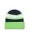 New Era NFL Seattle Seahawks Rib Start Cuff Beanie, One Size, Green