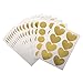 Gold Wall Decal Dots (218 Decals including free 8 Hearts),Removable Gold Wall Decor -Window Decals 2