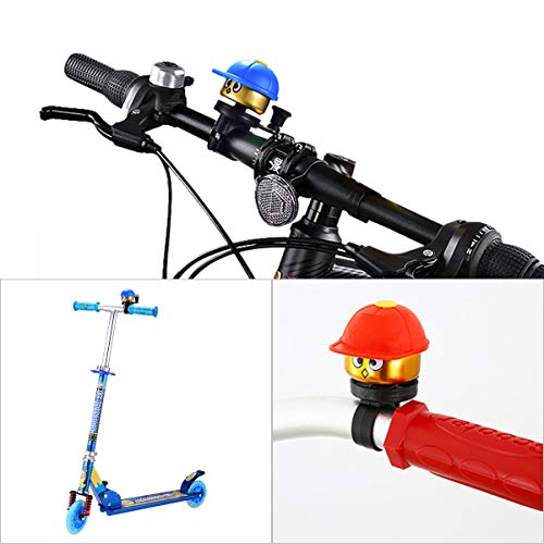 ZOSEN Bike Bells Aluminum Bike Horn Loud Sound Mini Bicycle Ring Bell for Kids (2 Pack, Red & Blue) - Thumbnail 4