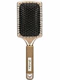 Velvet Touch Paddle Hair Brush by Yolika-Detangling Brush for Wet/ Dry Hair Straightening & Smoothing for Men ,Women & Kids (GOLD)