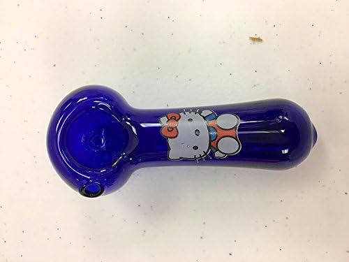 3.5" GlassPiece With Dichro Stripe MULTI COLOR